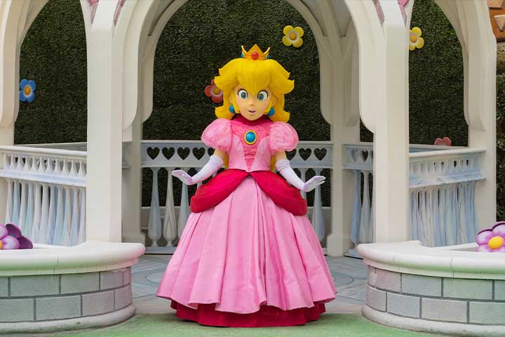 Encontro com a Princesa Peach na área de Super NIntendo