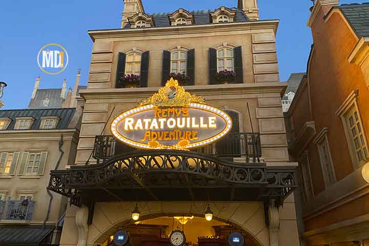 Atração de ratatouille no Epcot